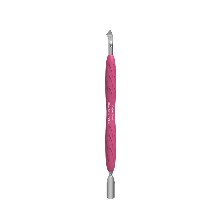 STALEKS Manicure pusher Gummy with silicone handle UNIQ 10 TYPE 4.2