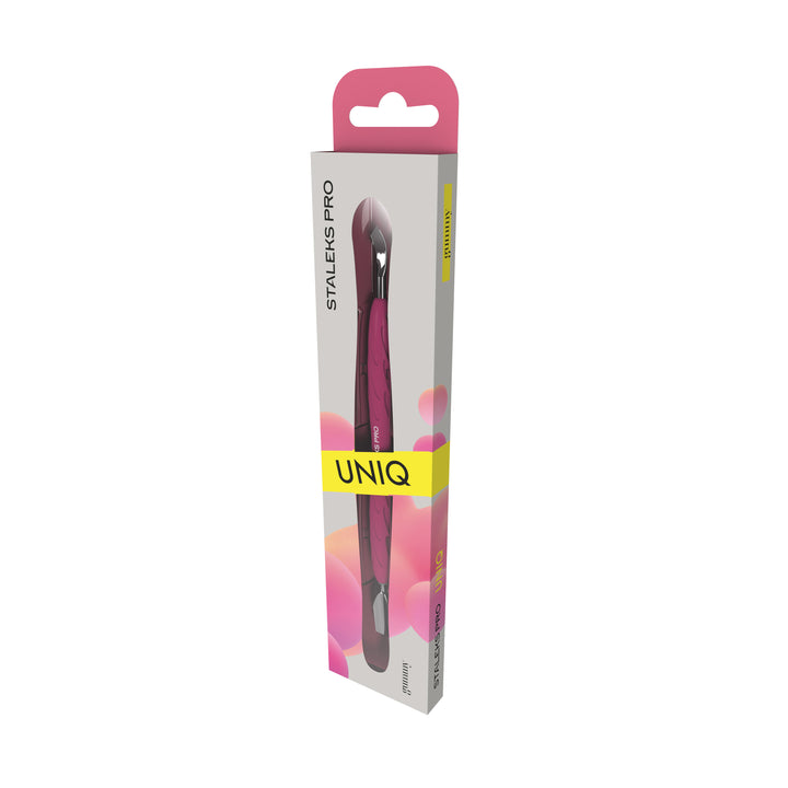 STALEKS Manicure pusher Gummy with silicone handle UNIQ 10 TYPE 4.2