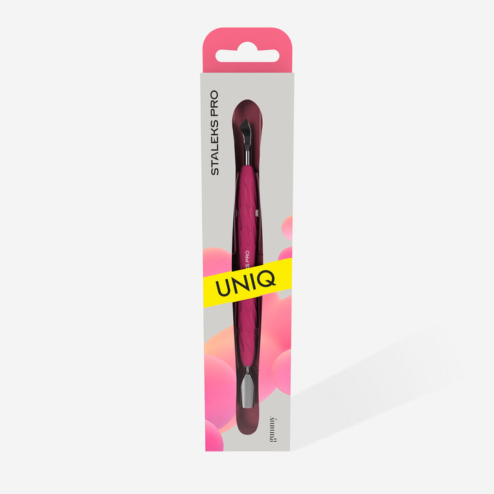 STALEKS Manicure pusher Gummy with silicone handle UNIQ 10 TYPE 4.2