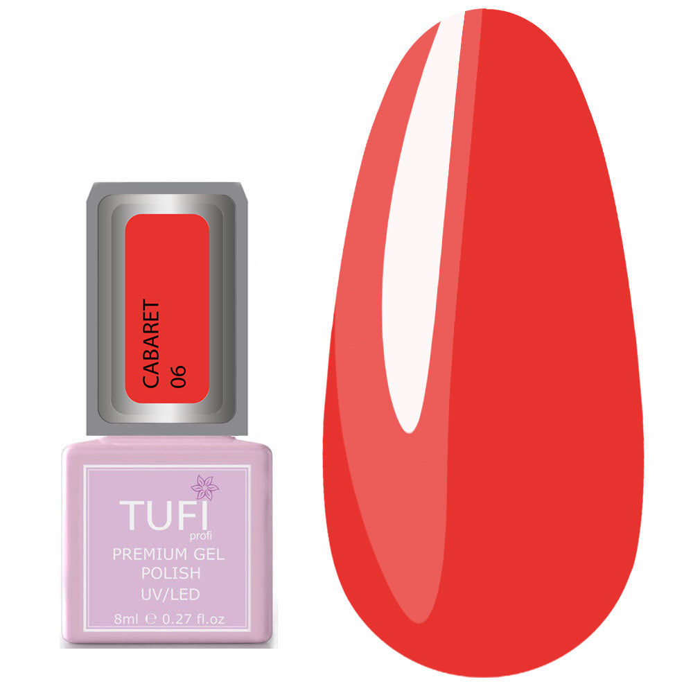 TUFI profi PREMIUM Gel Polish Cabaret 06 scarlet