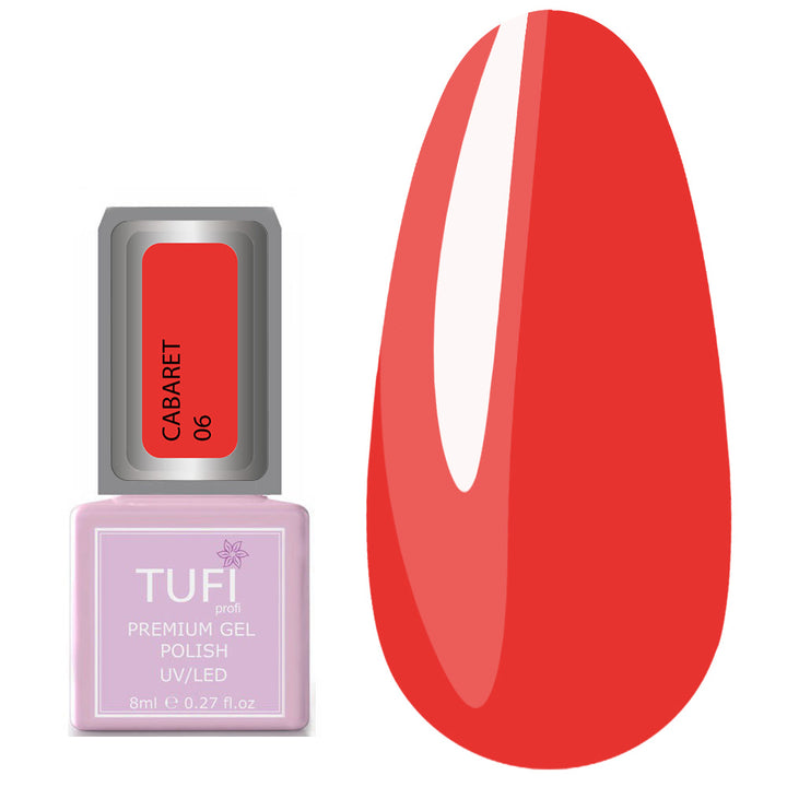 TUFI profi PREMIUM Gel Polish Cabaret 06 scarlet