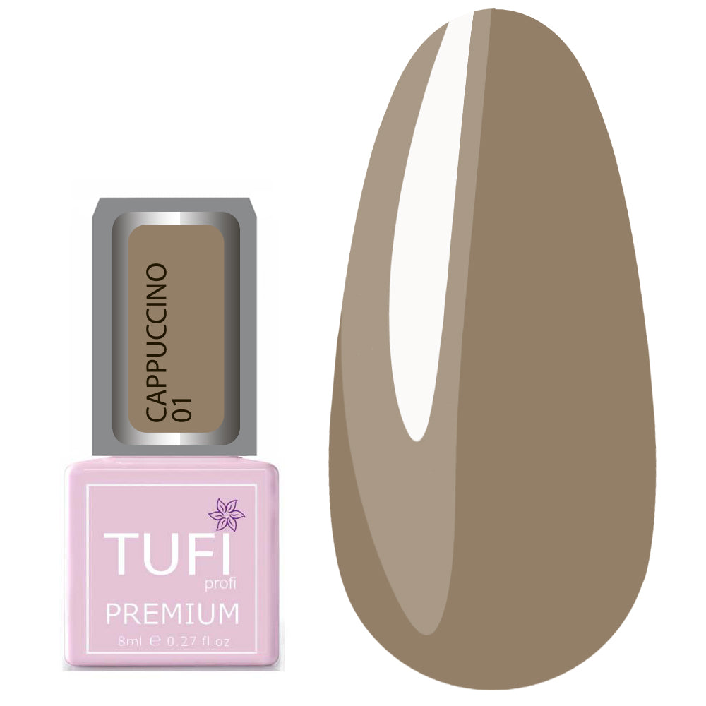 TUFI profi PREMIUM Gel Polish Cappuccino 01 cocoa