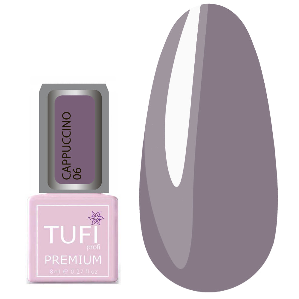 TUFI profi PREMIUM Gel Polish Cappuccino 06 violet grey
