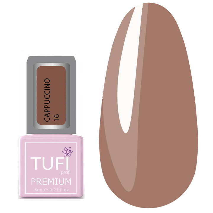 TUFI profi PREMIUM Gel Polish Cappuccino 16 caramel