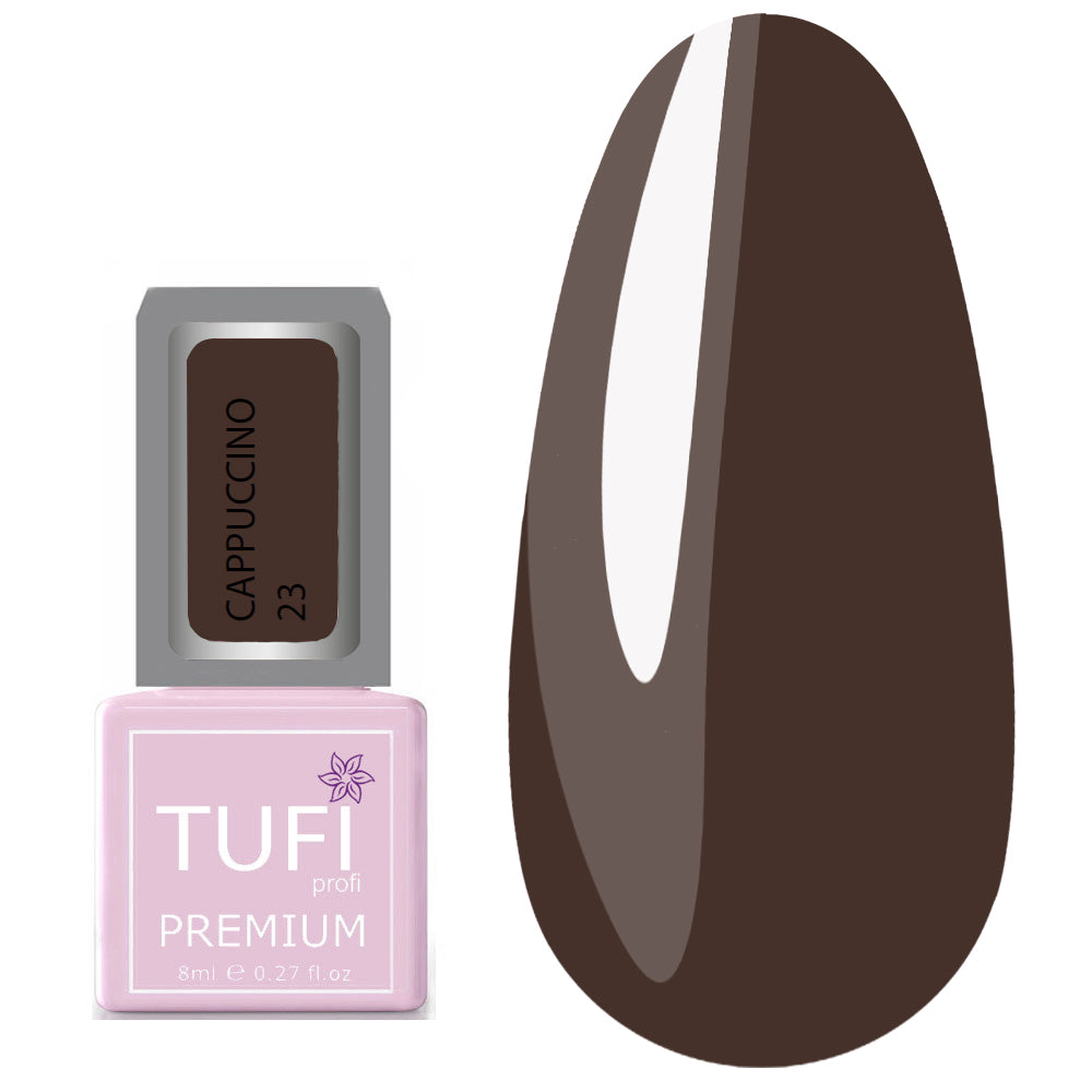 TUFI profi PREMIUM Gel Polish Cappuccino 23 milk chocolate