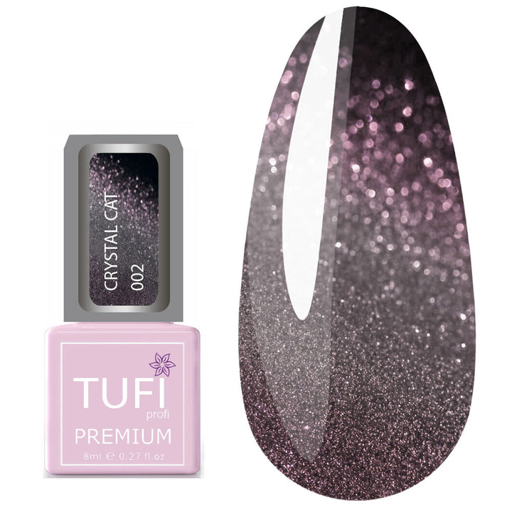 TUFI profi PREMIUM Gel Polish Crystal Cat 02 amethyst