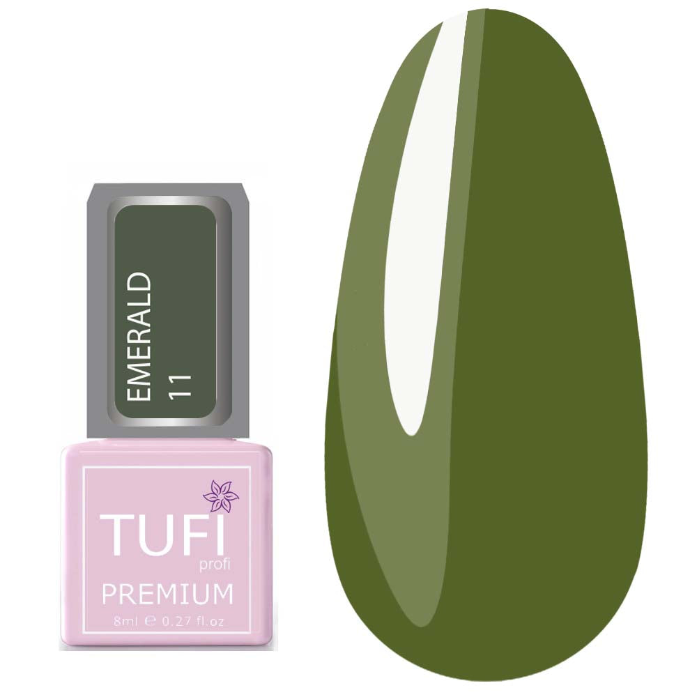 TUFI profi PREMIUM Gel Polish Emerald 11 olive