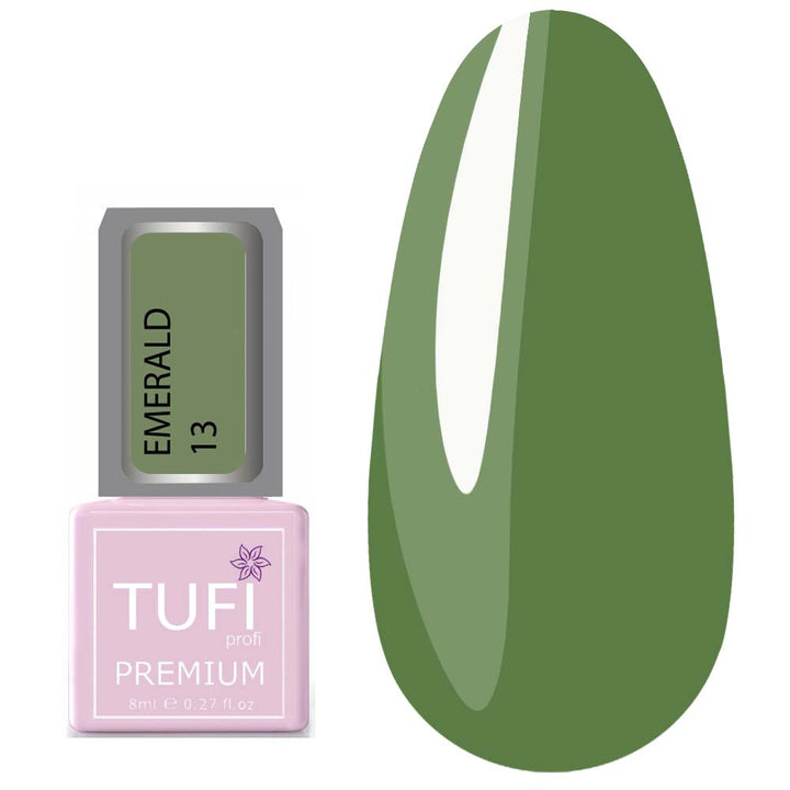 TUFI profi PREMIUM Gel Polish Emerald 13 may grass