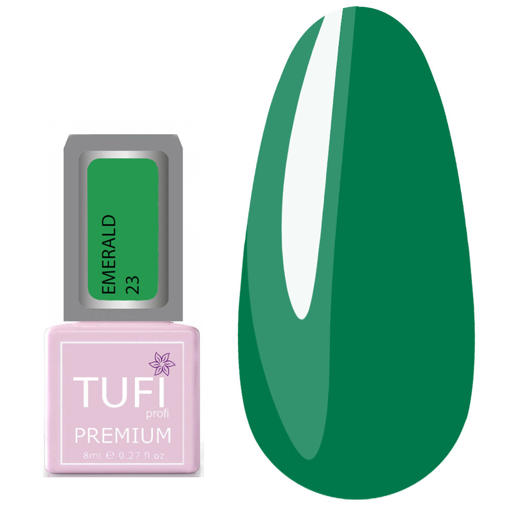 TUFI profi PREMIUM Gel Polish Emerald 23 malachite fog