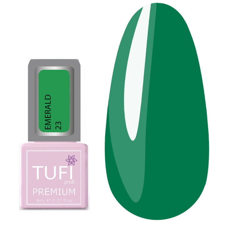 TUFI profi PREMIUM Gel Polish Emerald 23 malachite fog