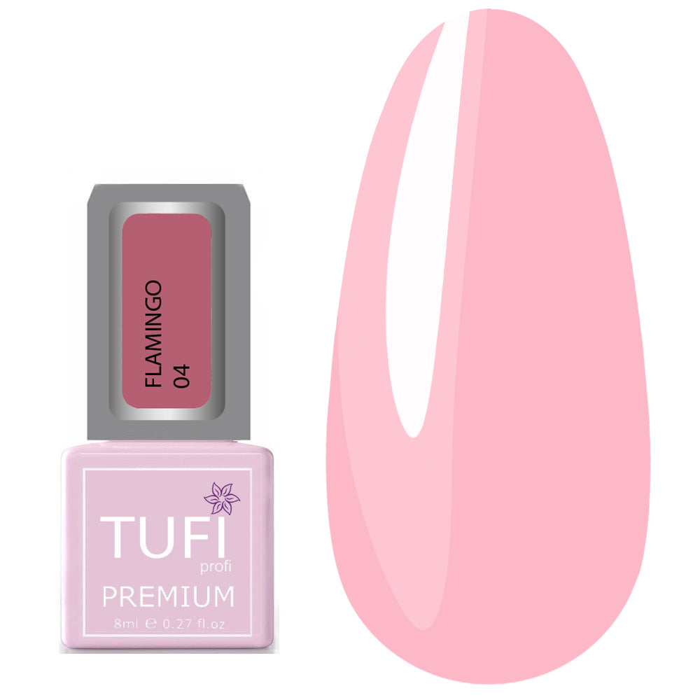 TUFI profi PREMIUM Gel Polish Flamingo 04 pink twilight