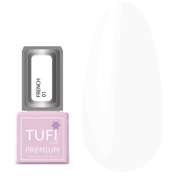 TUFI profi PREMIUM Gel Polish French 01 white