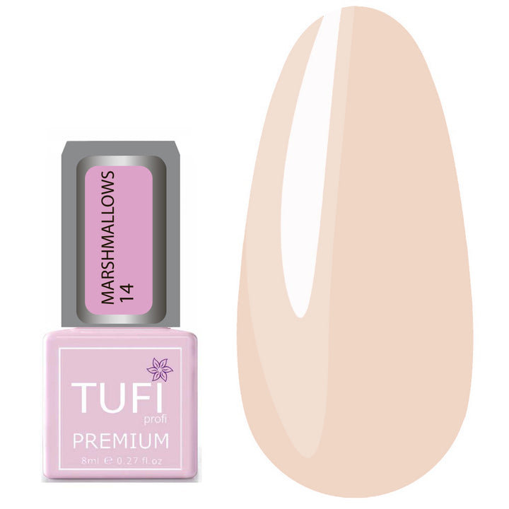 TUFI profi PREMIUM Gel Polish Marshmallows 14 shimmer pink