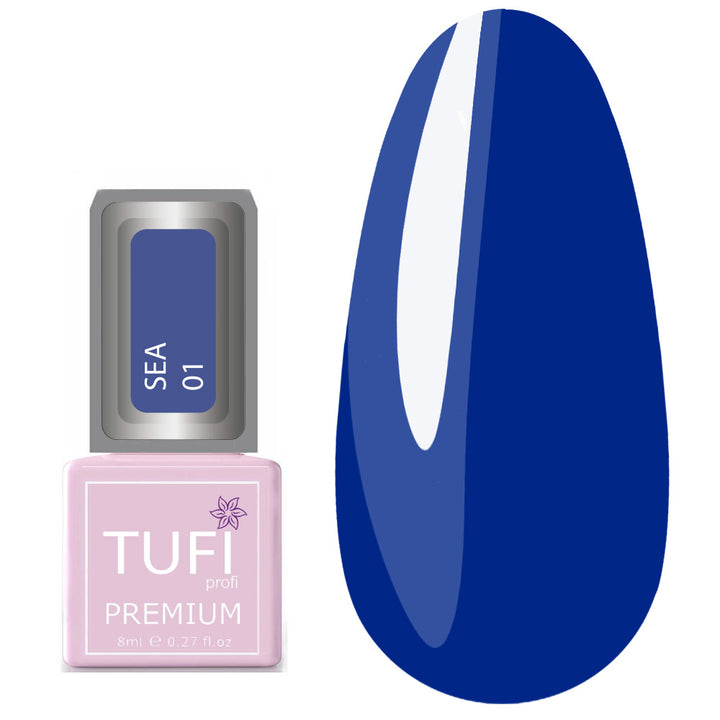 TUFI profi PREMIUM Gel Polish Sea 01 ljusblå