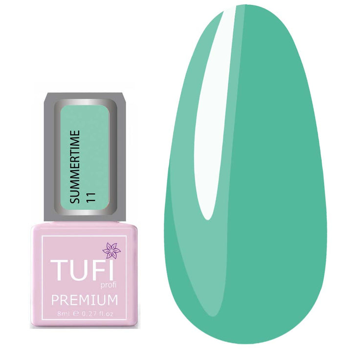 TUFI profi PREMIUM Gel Polish Summertime 11 mint sky
