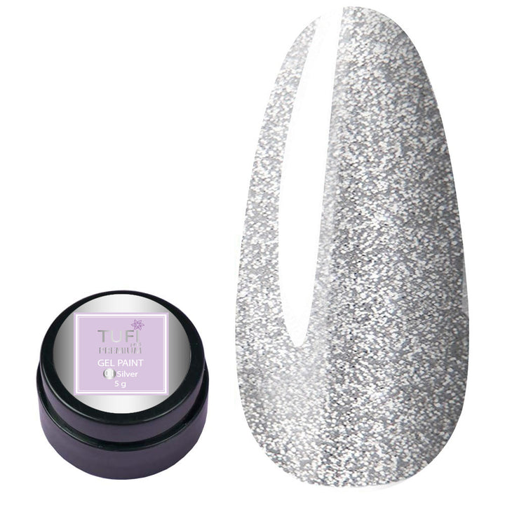 TUFI profi PREMIUM gel paint 01 silver