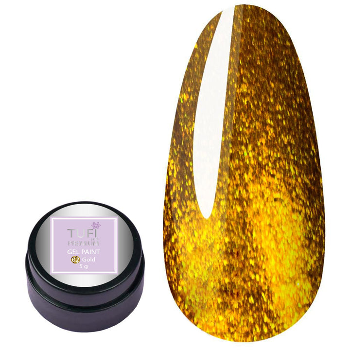 TUFI profi PREMIUM gel paint 02 gold