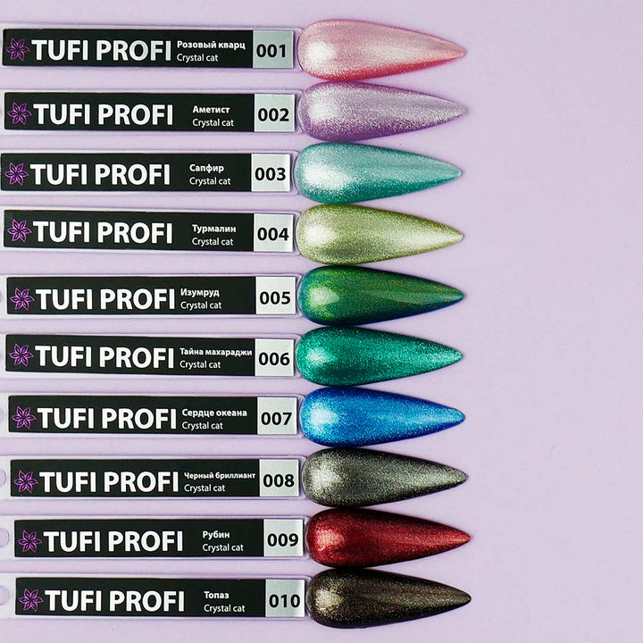TUFI profi PREMIUM Gel Polish Crystal Cat 09 ruby