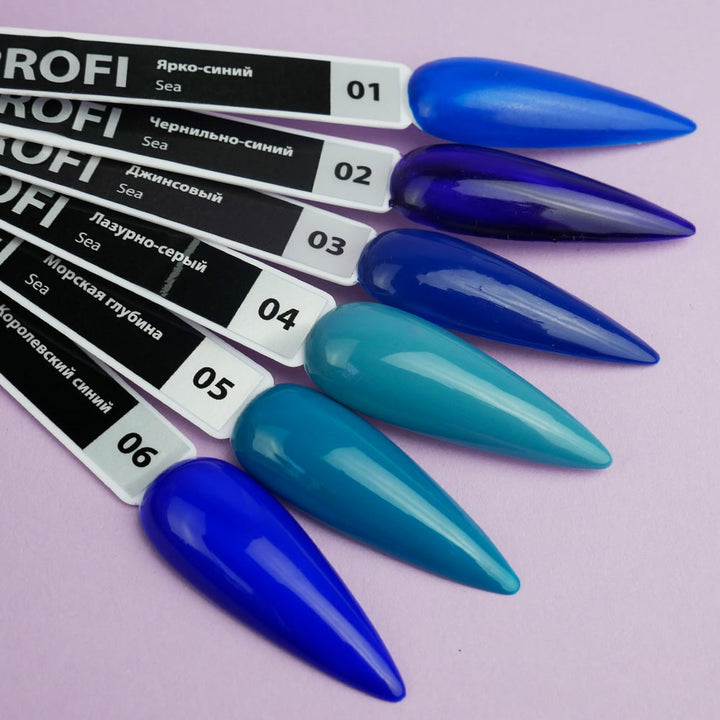 TUFI profi PREMIUM Gel Polish Sea 01 ljusblå