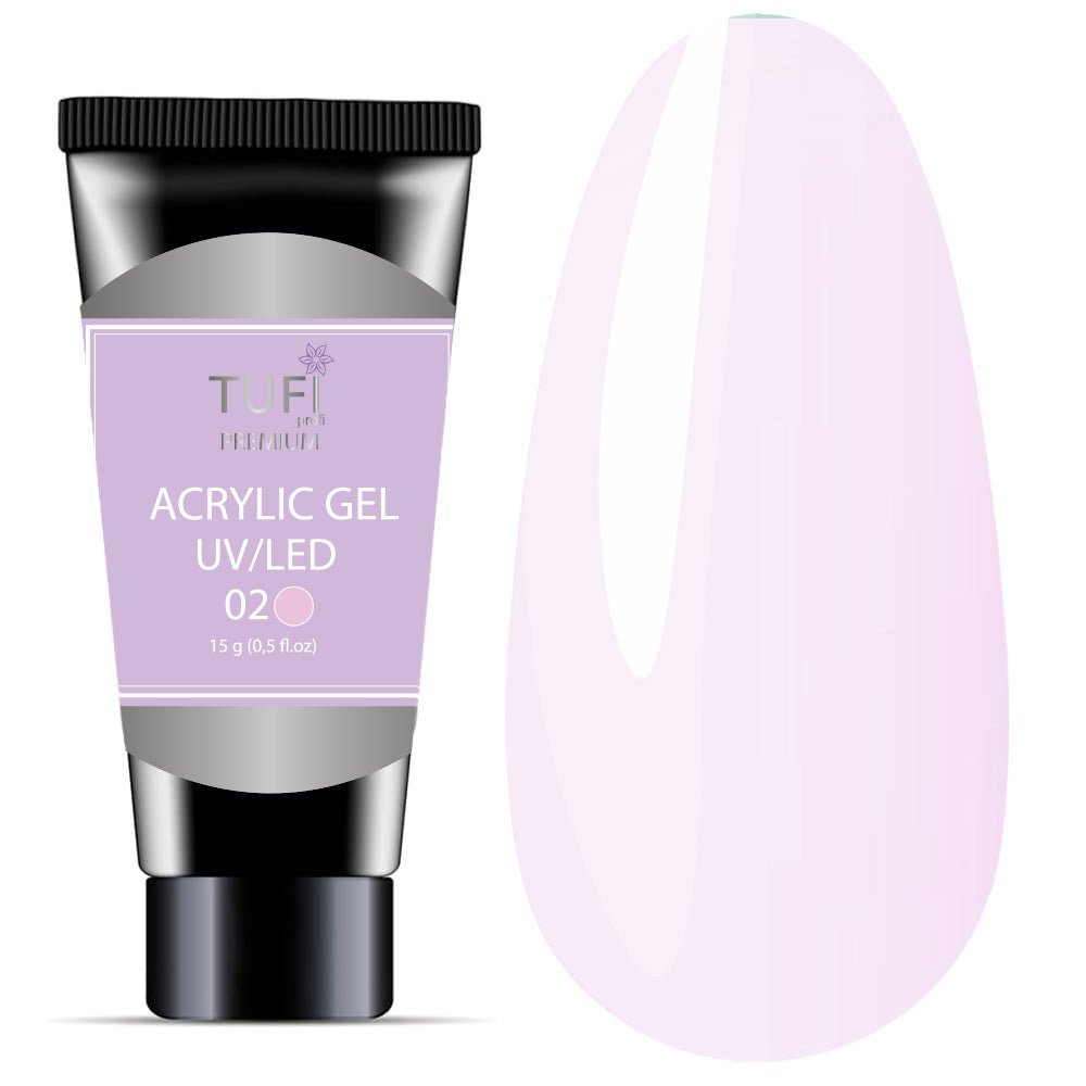 TUFI profi PREMIUM acrylic gel 02 tender cloud