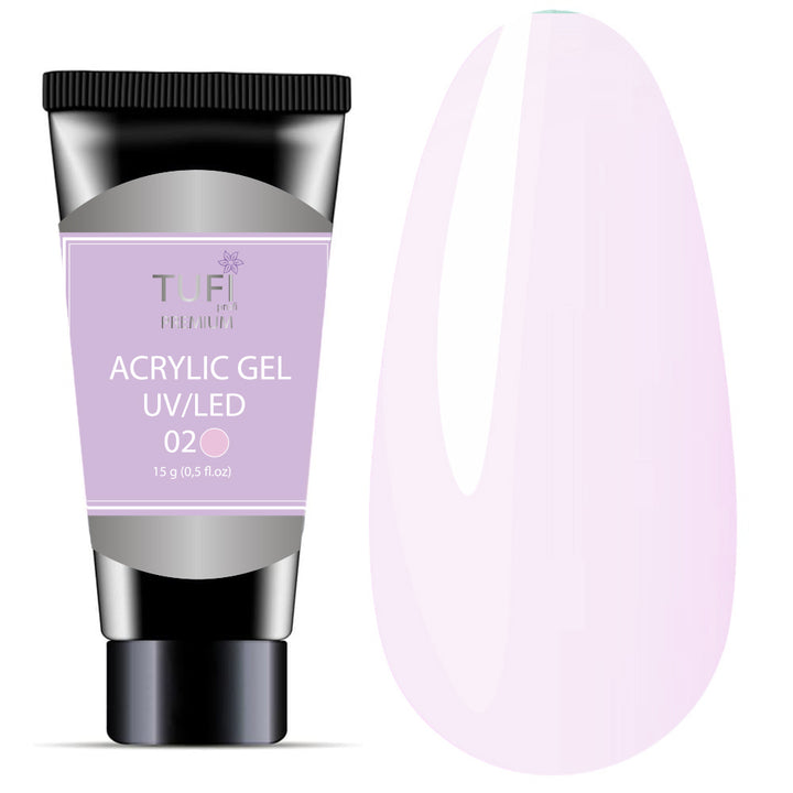 TUFI profi PREMIUM acrylic gel 02 tender cloud