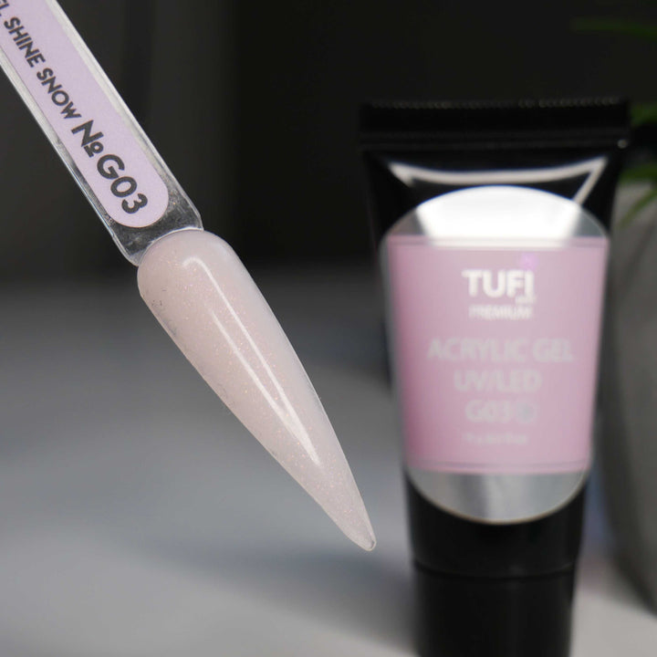 TUFI profi PREMIUM acrylic gel G01 shine crystal