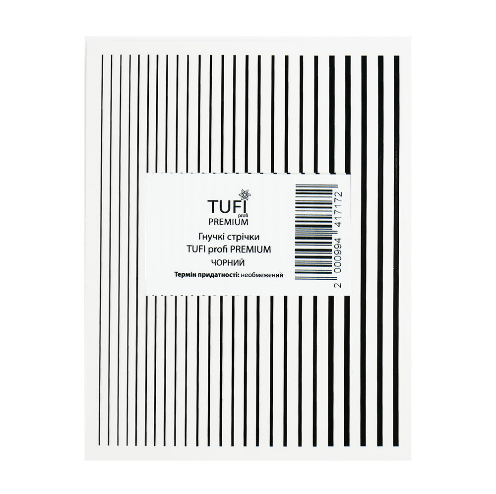 TUFI profi PREMIUM 3D flexible tape for Nails black