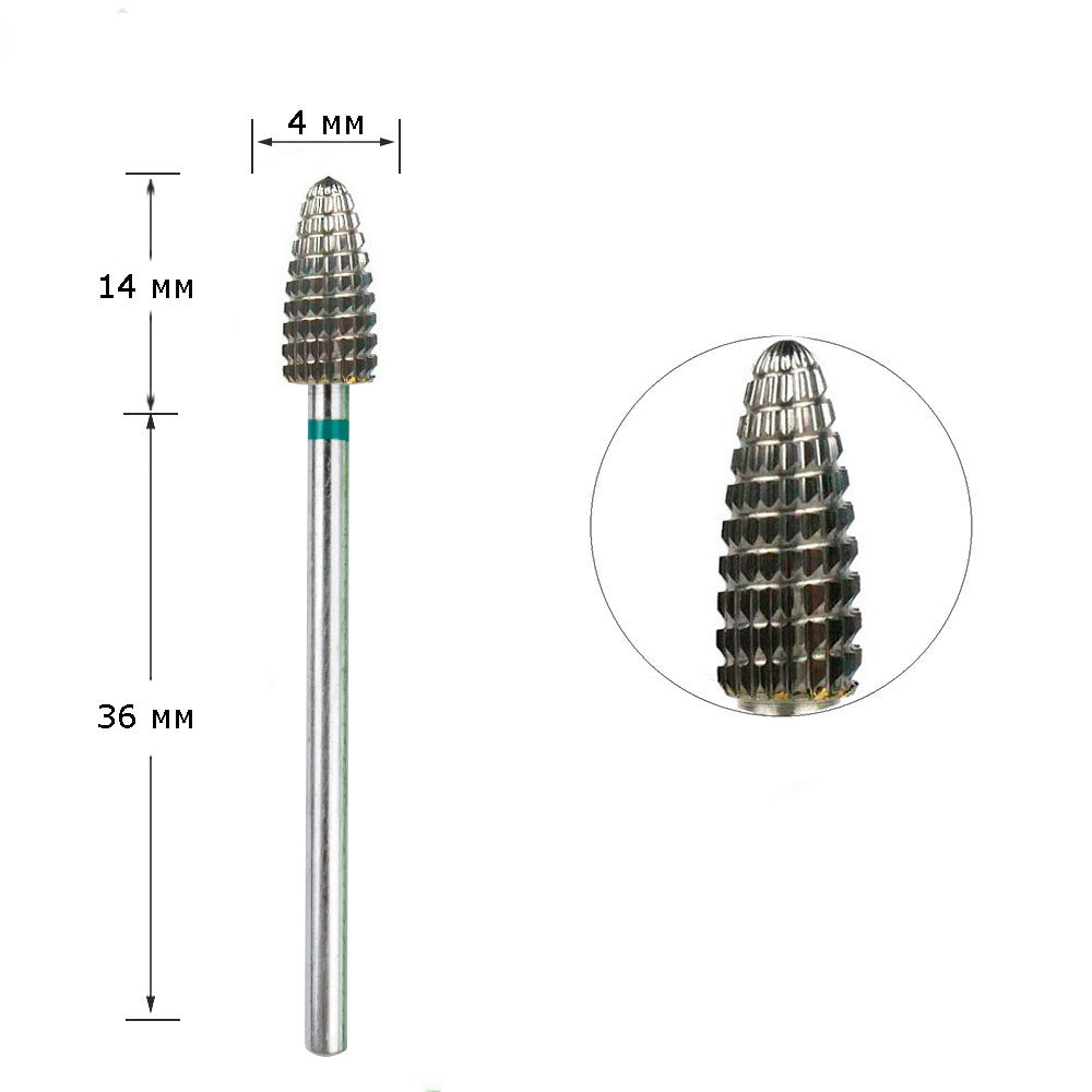 TUFI profi PREMIUM reverse carbide nail drill bit corn 110 641REV coarse